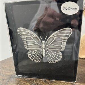 Silver Butterfly Door Knocker